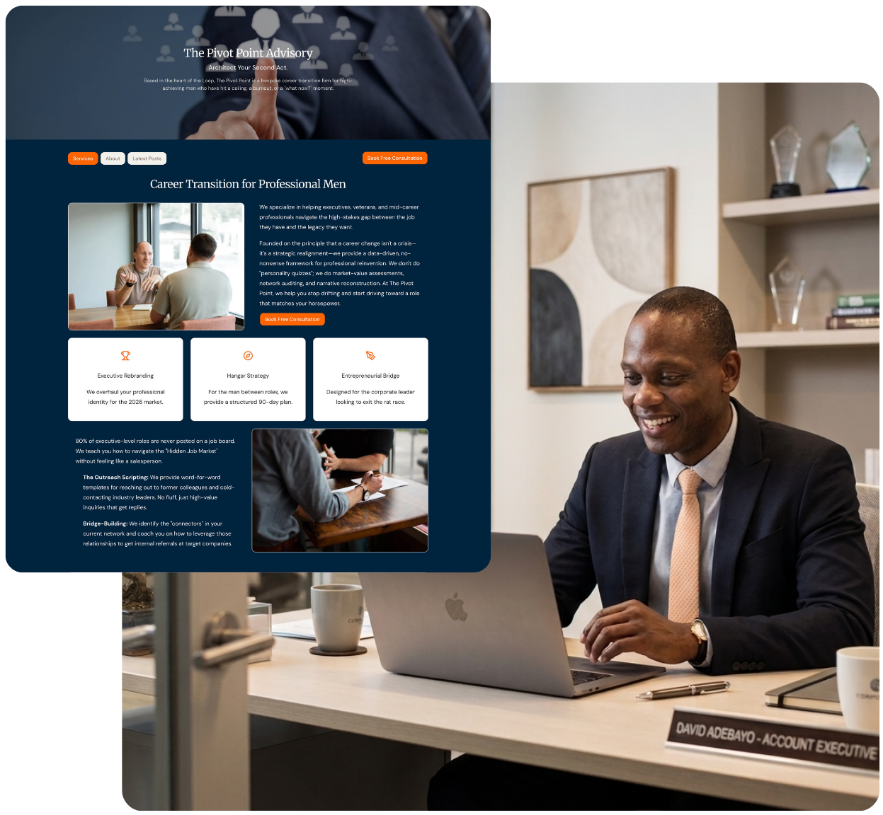 SprySite example: The Pivot Point Advisory website