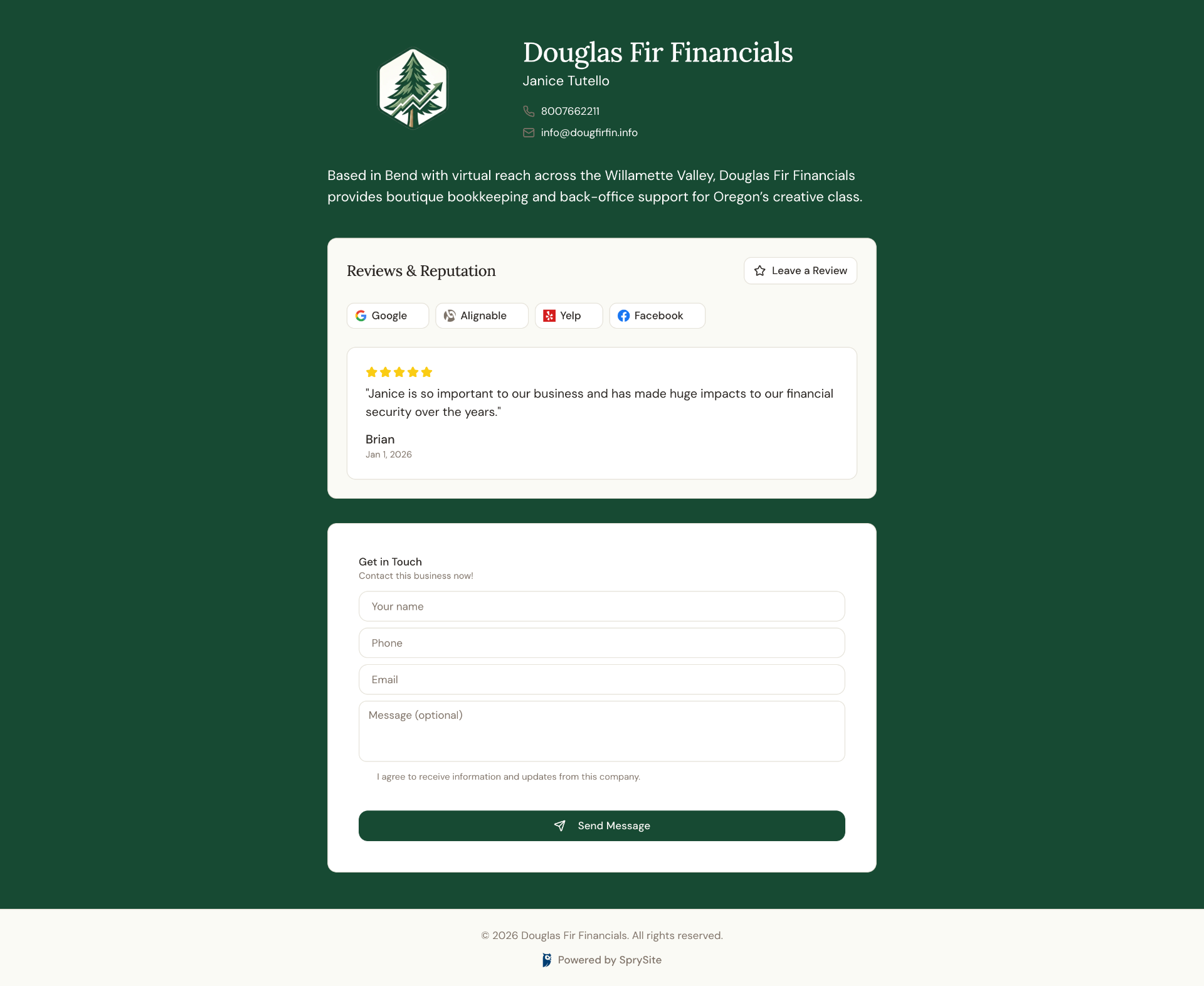 Introducing the Business Card Website Template